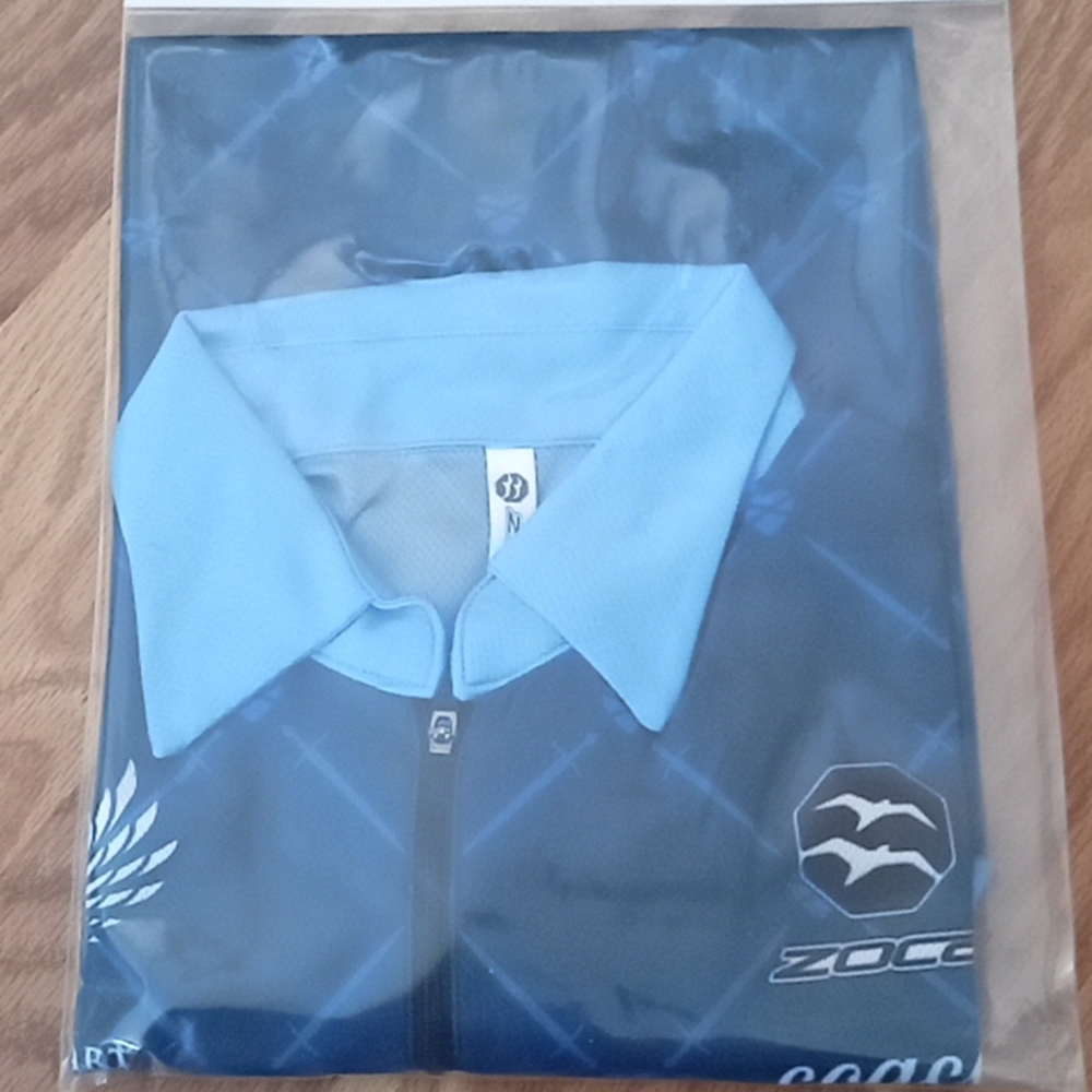 ZOCA "Coach" labeled Quarter-Zip Polo